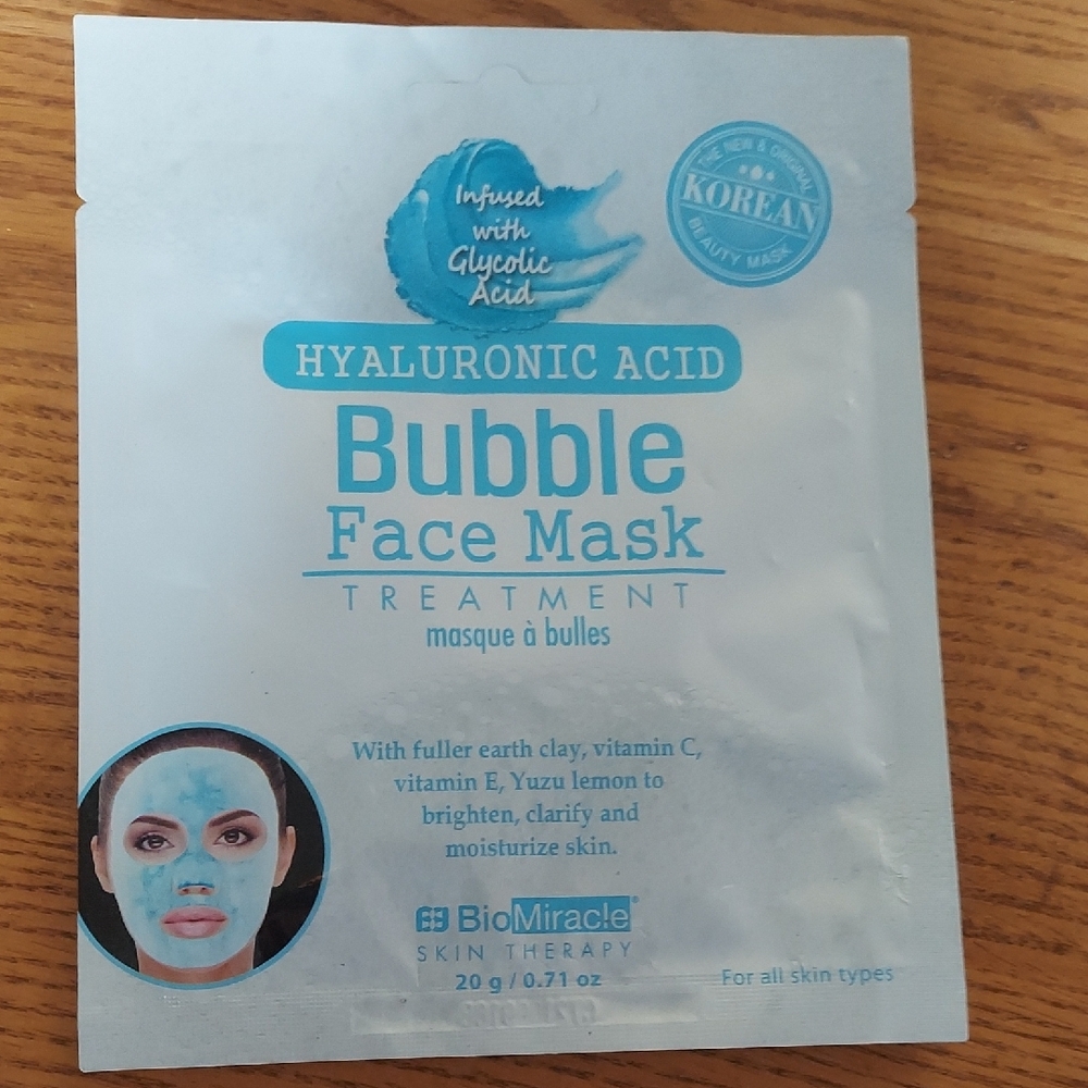 Miracle Hyaluronic Acid Bubble Face Mask - Blue